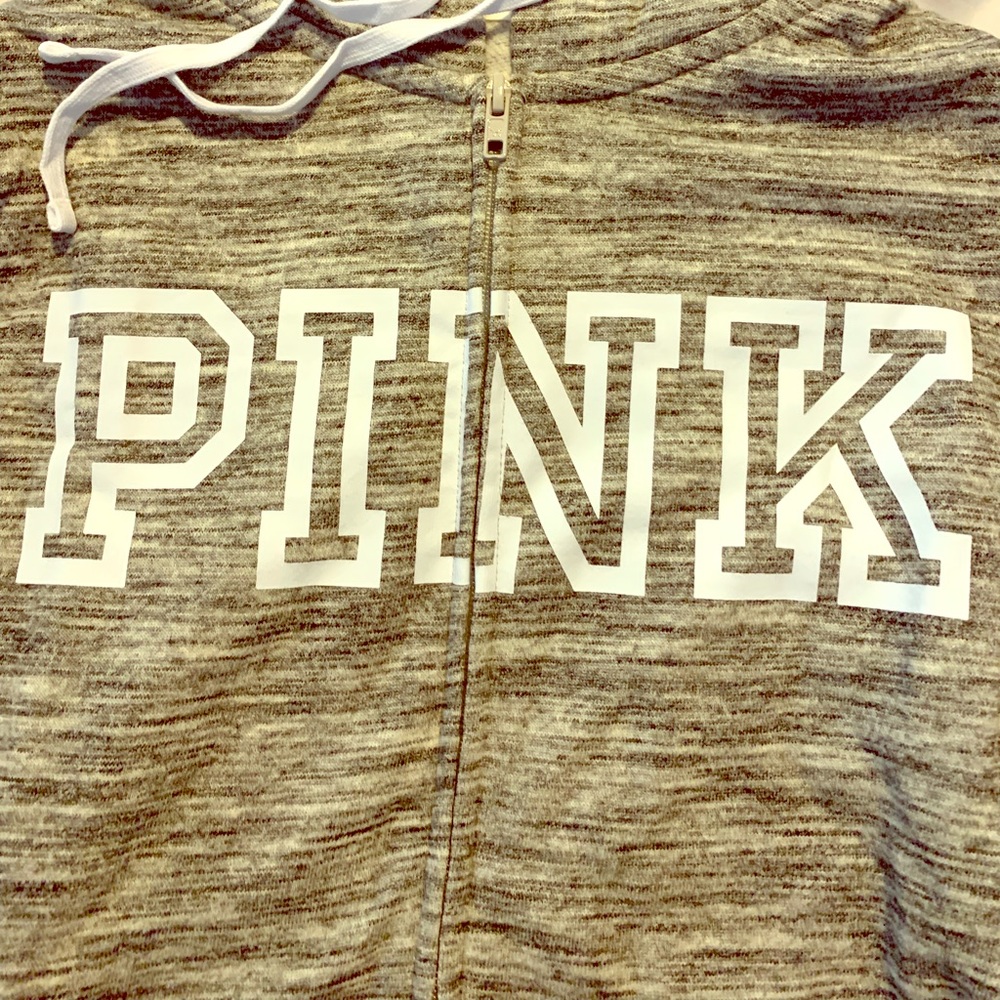 Pink zip up hoodie